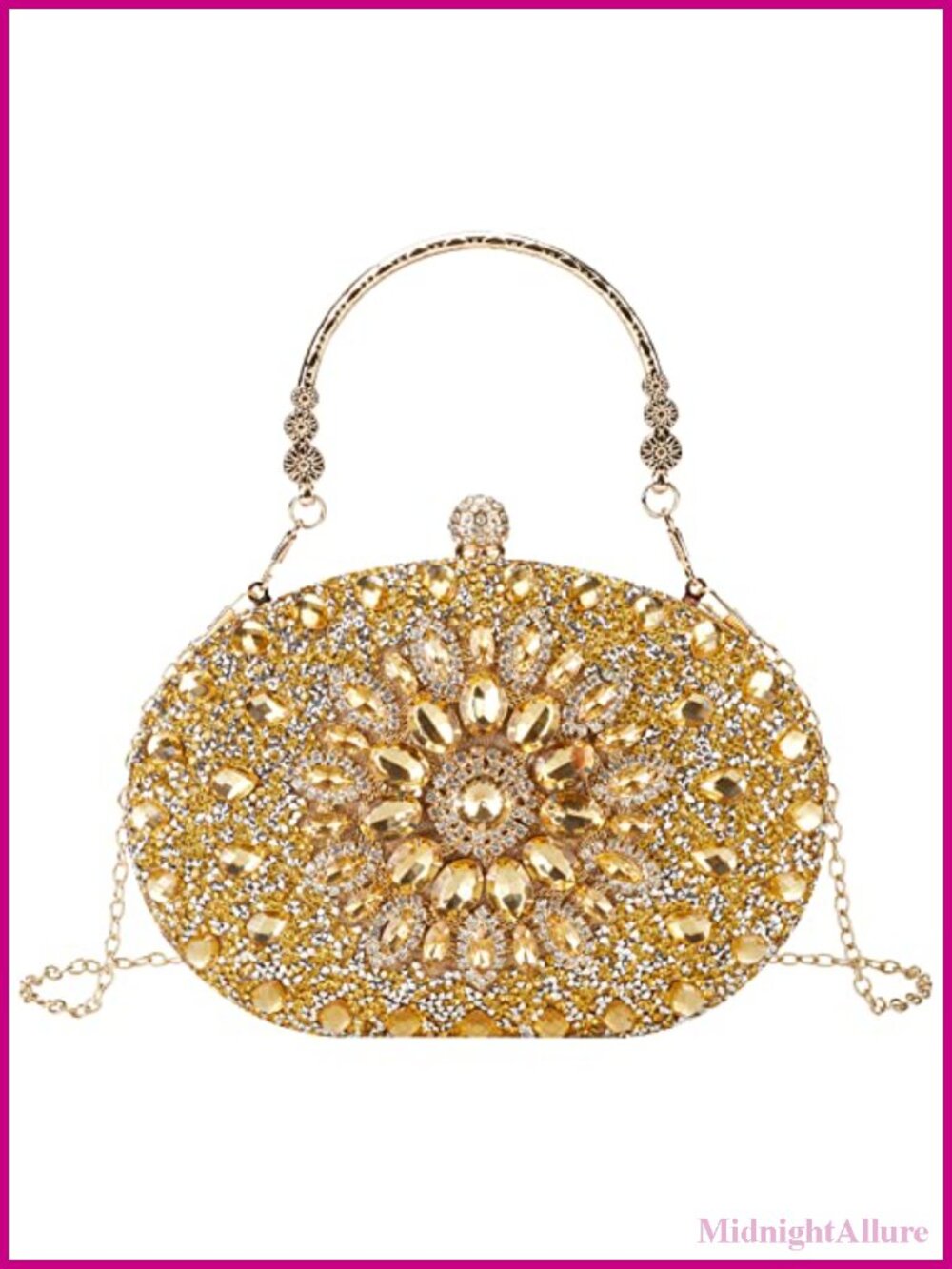 Rhinestone Evening Clutch Purse Crystal Diamond Sparkly Handbag for Women